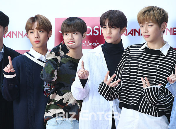 ▲워너원 박지훈, 이대휘, 배진영, 강다니엘(사진=고아라 기자 iknow@)