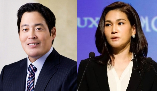 ▲정용진 신세계 부회장(왼쪽)과 이서현 삼성물산 패션부문 사장. 