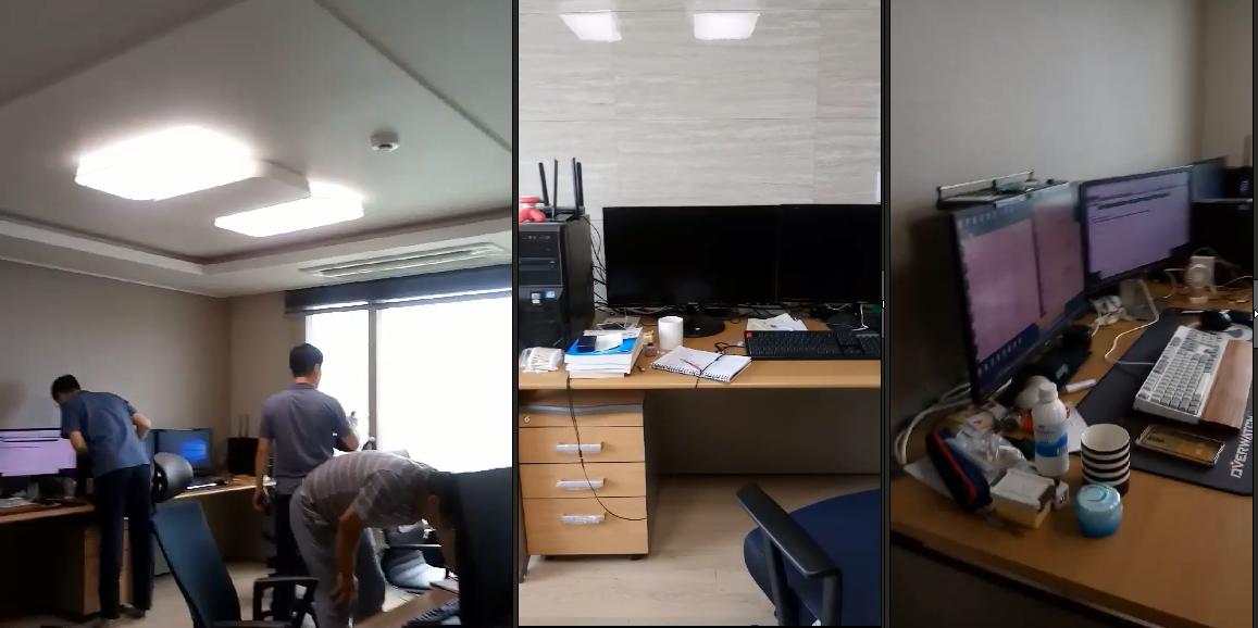 ▲도박사이트 프로그램 개발실(제주도 소재) 사진(제공=광주지검)