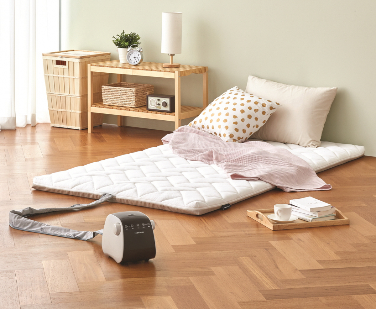 ▲ ‘나비엔 메이트’가 타퍼 온수매트를 출시한다.(사진제공=경동나비엔)