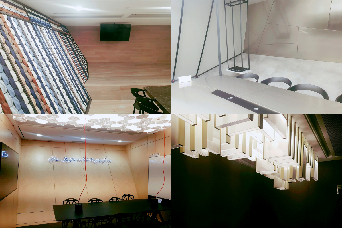 ▲코오롱 원앤온리(Ones&Only )타워의 미팅 공간들. (사진=변효선 기자)