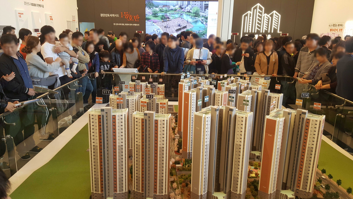 ▲검단신도시 호반베르디움 견본주택 내부모습(사진=호반산업)