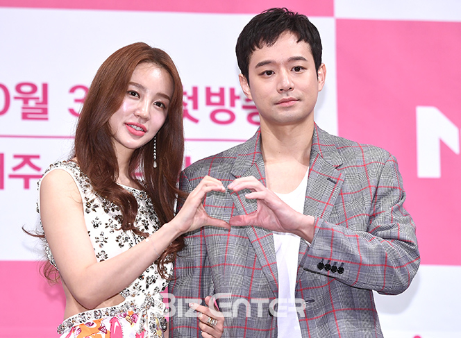 ▲윤은혜, 천정명(사진=고아라 기자 iknow@)