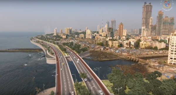 ▲HDC현대산업개발이 수주한 뭄바이 남부 해안도로 2공구 건설공사 조감도(사진=HDC현대산업개발)