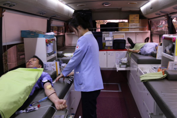 ▲한화손해보험은 10일 헌혈 봉사활동을 진행했다고 밝혔다. (한화손해보험 제공)