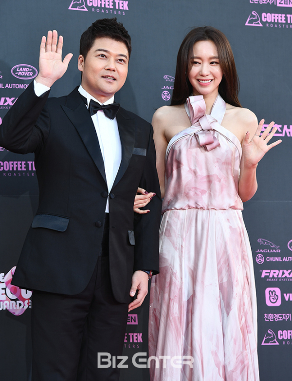 ▲전현무, 김아중(사진=고아라 기자 iknow@)