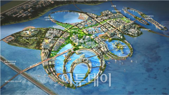 ▲새만금 스마트 수변도시 조감도.(새만금개발청)