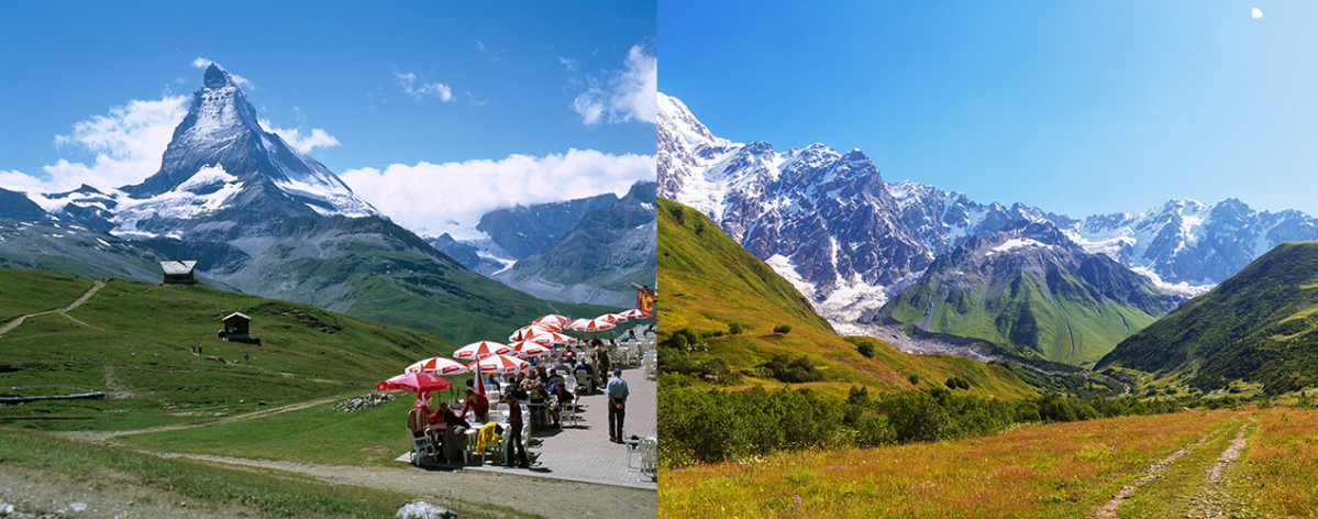 ▲스위스와 조지아.