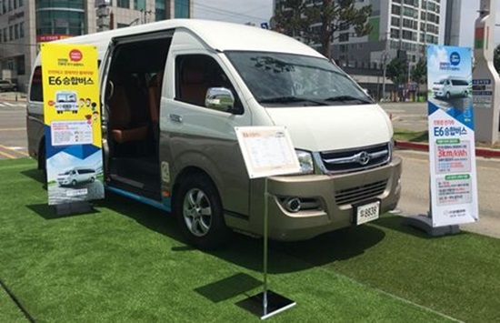 ▲삼우엠스가 출시 예정인 18인승 전기 승합버스(사진제공=삼우엠스)