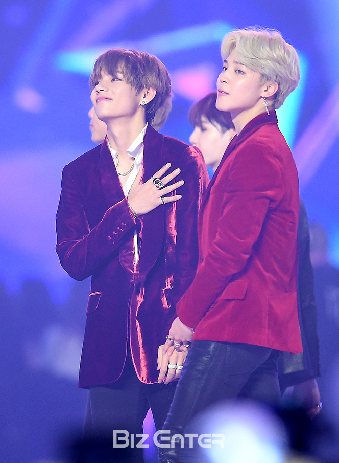 ▲방탄소년단 뷔, 지민(사진=고아라 기자 iknow@)