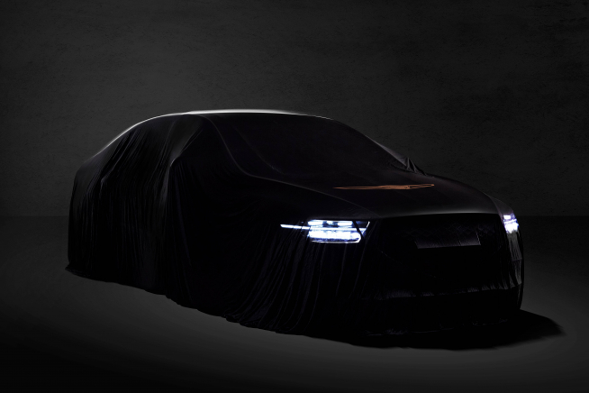 ▲제네시스 최고급 모델 EQ900이 부분변경을 통해 G90로 거듭난다. 사진은 사전계약에 앞서 공개된 티저 이미지. (사진제공=제네시스)