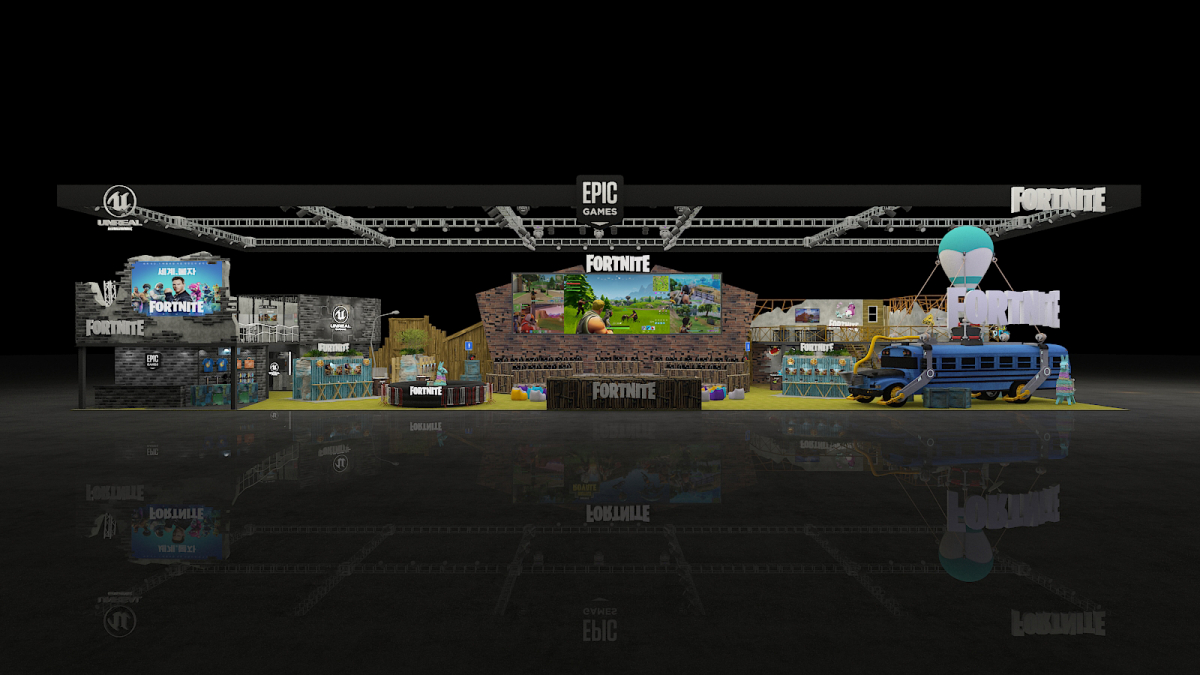 ▲에픽게임즈 지스타 부스 조감도. (에픽게임즈)