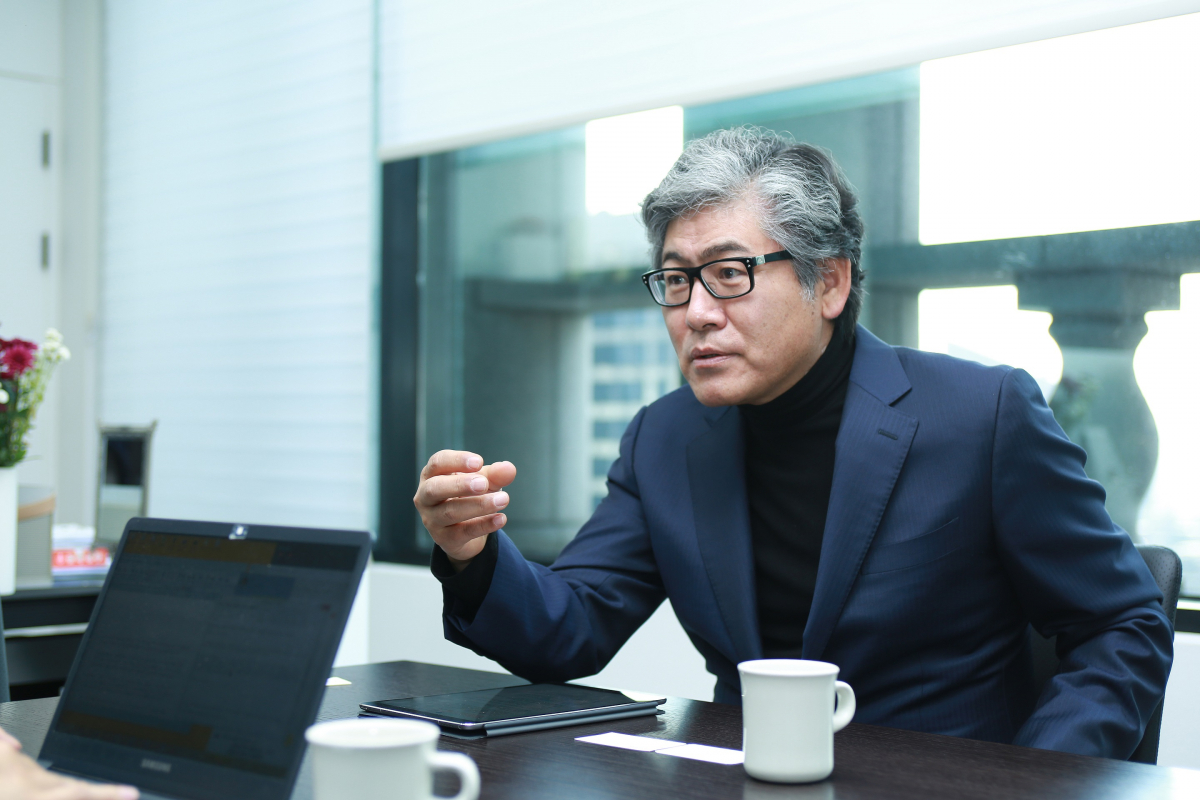 ▲김도언 에버스프링 창립자는 14일 서울 강남구 테헤란로 본사에서 가진 인터뷰를 통해 “뉴트리의 혁신적인 기술력이 에버스프링을 통해 구현될 것”이라고 말했다.