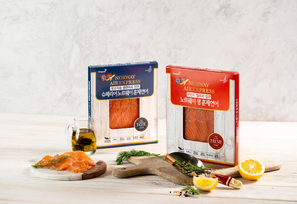 ▲동원 에어익스프레스 훈제연어. (사진제공=동원산업)