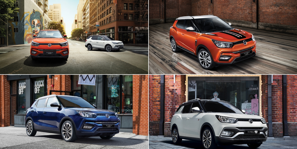 ▲티볼리는 2019년형으로 거듭나면서 신규 컬러를 도입, 나만의 티볼리를 고를 수 있는 경우의 수가 더 많아졌다. (사진제공=쌍용차)