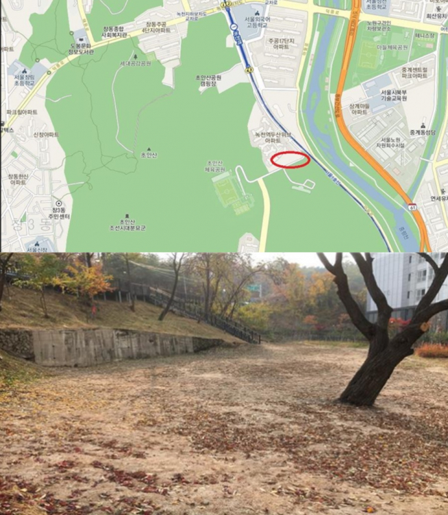 ▲위치도(위), 대상지.(사진제공=서울시)