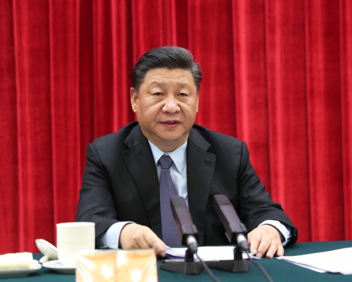 ▲시진핑 중국 국가주석이 11월 23일(현지시간) 베이징에서 열린 한 심포지움에서 연설하고 있다. 베이징/신화뉴시스
