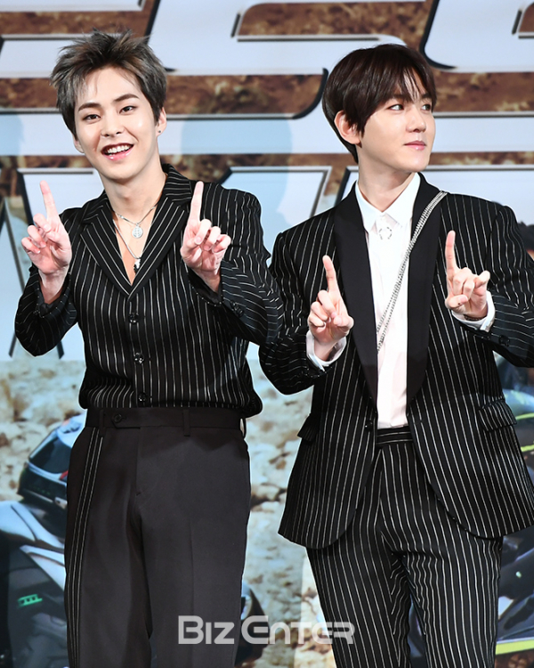 ▲엑소 시우민, 백현(사진=고아라 기자 iknow@)