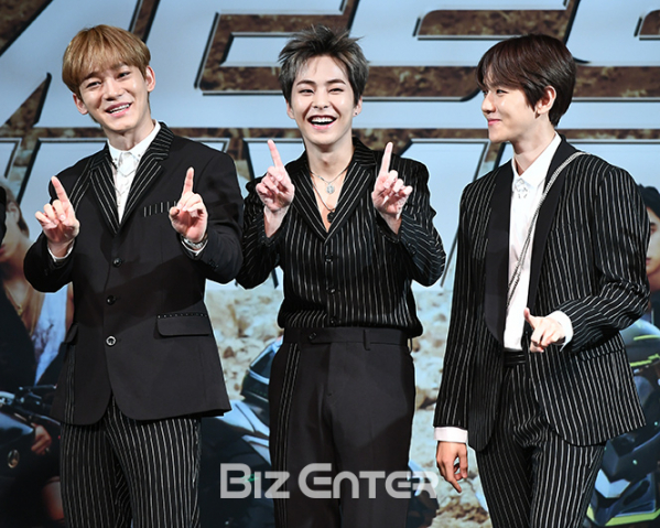 ▲엑소 첸, 시우민, 백현(사진=고아라 기자 iknow@)