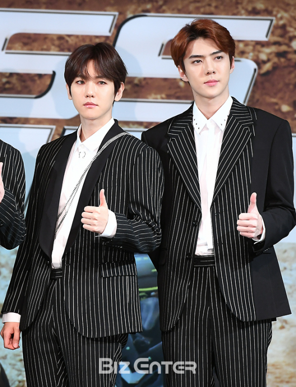 ▲엑소 백현, 세훈(사진=고아라 기자 iknow@)