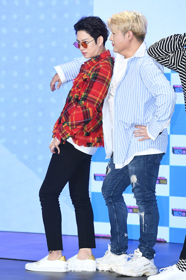 ▲슈퍼주니어 김희철, 신동(사진=고아라 기자 iknow@)