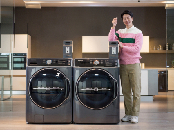 ▲삼성전자가 6일 'B2B(기업간 거래) 세탁기·건조기'를 출시한다고 밝혔다. (사진제공=삼성전자)