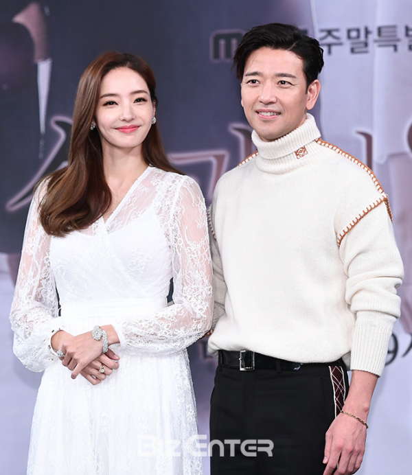 ▲한채영, 배수빈(사진=고아라 기자 iknow@)