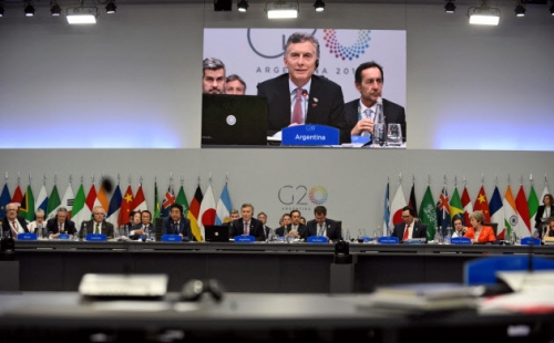 ▲지난달 1일(현지시간) 주요 20개국(G20) 정상들이 아르헨티나 부에노스아이레스에서 본회의를 하고 있다.(부에노스아이레스/로이터연합뉴스)