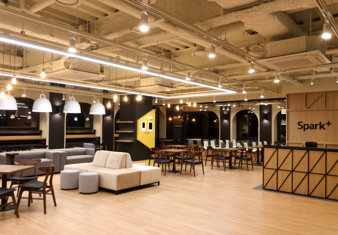 ▲스파크플러스 강남점(6호점) 라운지 모습(사진=스파크플러스)