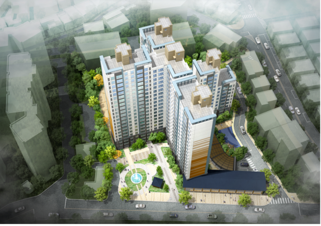 ▲서울 마포구 공덕동 119번지 일대에 들어서는 아파트 조감도.(출처=서울시)