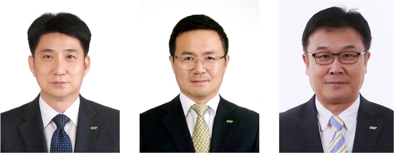▲(왼쪽부터) 송재국 상무, 황환조 상무, 김민형 상무(BGF리테일)