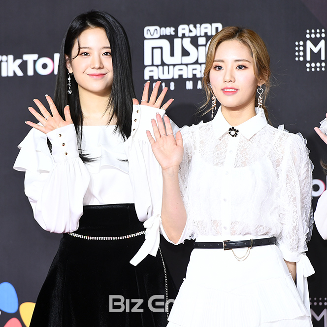 ▲프로미스나인 장규리, 박지원(사진=고아라 기자 iknow@)