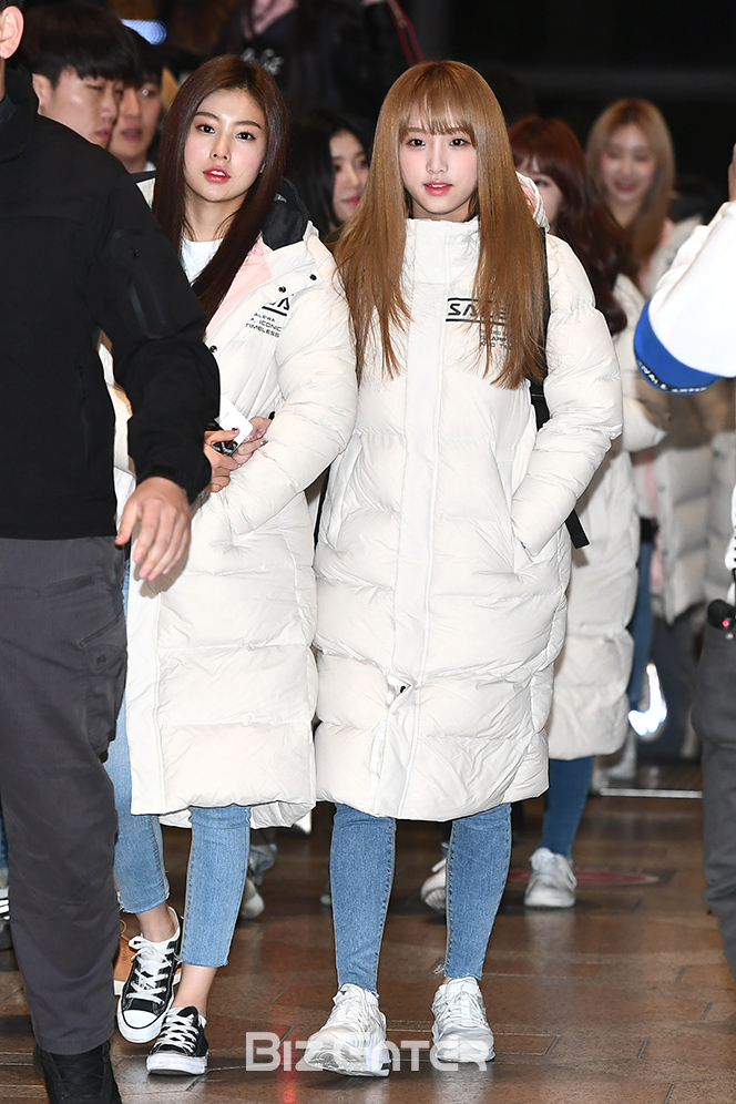 ▲아이즈원 강혜원, 최예나(사진=고아라 기자 iknow@)