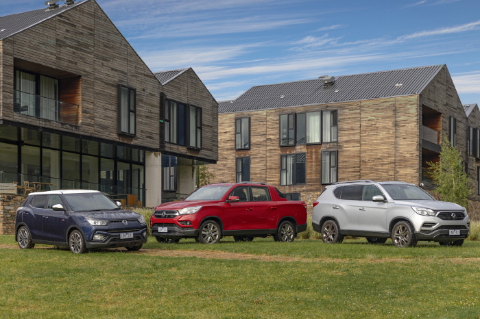 ▲호주 현지 미디어 시승회 현장. 사진제공 쌍용자동차