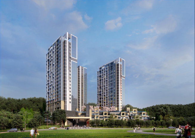 ▲힐스테이트 판교 엘포레 3블럭 투시도(사진=현대건설)