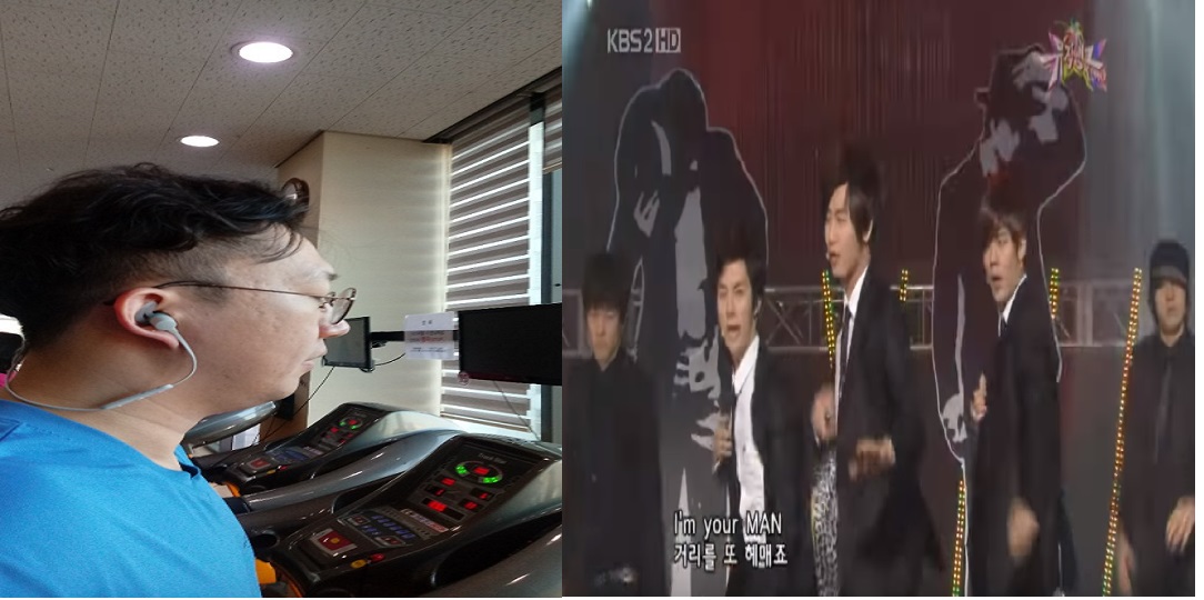 ▲제이버드 '타라'를 착용하고 수능금지곡을 들으며 운동을 했다. 오랜 시간 운동했음에도 이어폰이 귀에서 잘 빠져나오지 않았다. (출처=KBS 뮤직뱅크 )