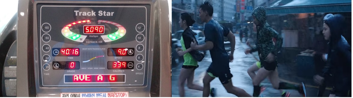 ▲타라 덕분에 러닝머신 40분 달리기를 거뜬히 소화했다. 다만 최근 2~3주 동안 주말에 비가 오지 않아, 방수 성능을 시험하지 못해 아쉬웠다. (출처 = 나이키 광고)