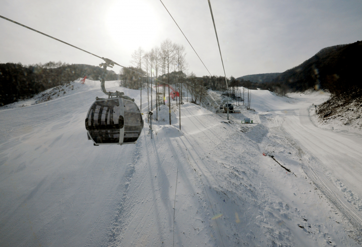 ▲강원 정선군 가리왕산 활강 경기장(뉴시스)