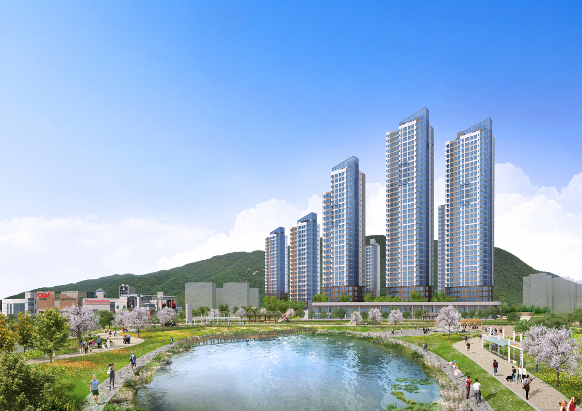 ▲연지공원 푸르지오 투시도