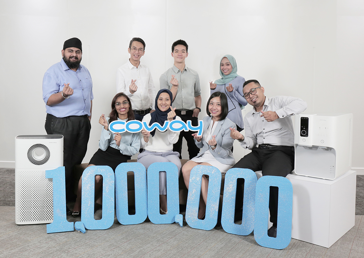 ▲코웨이, 말레이시아 고객 계정 100만 돌파 쾌거, 정수기 렌탈서비스 한류 선도(사진제공=코웨이)