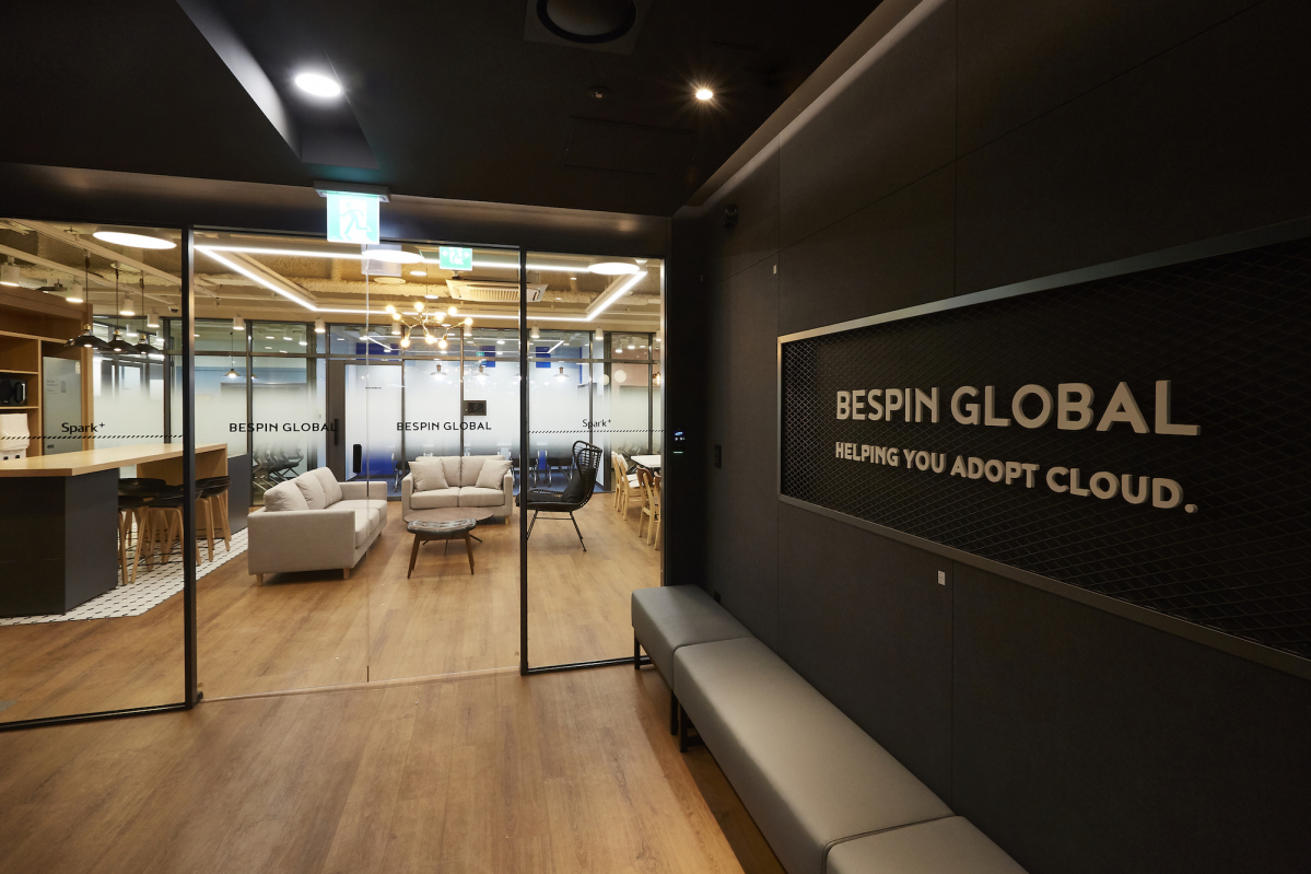 ▲스파크플러스 강남점 입주사 베스핀글로벌의 커스텀오피스 인테리어(사진=스파크플러스)