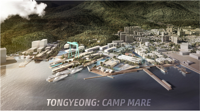 ▲폐조선소 부지 '캠프 마레' 조감도(자료=국토교통부)