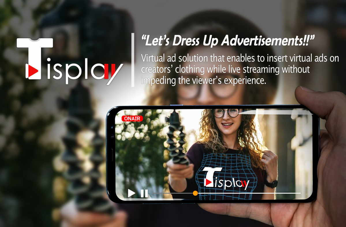 ▲삼성전자의 사내벤처 프로그램 C랩의 우수과제와 스핀오프 기업들이 CES 2019에 참가해 혁신적인 아이디어들을 선보인다. 개인 방송 크리에이터를 위한 가상광고 서비스 '티스플레이'.(사진제공 삼성전자)