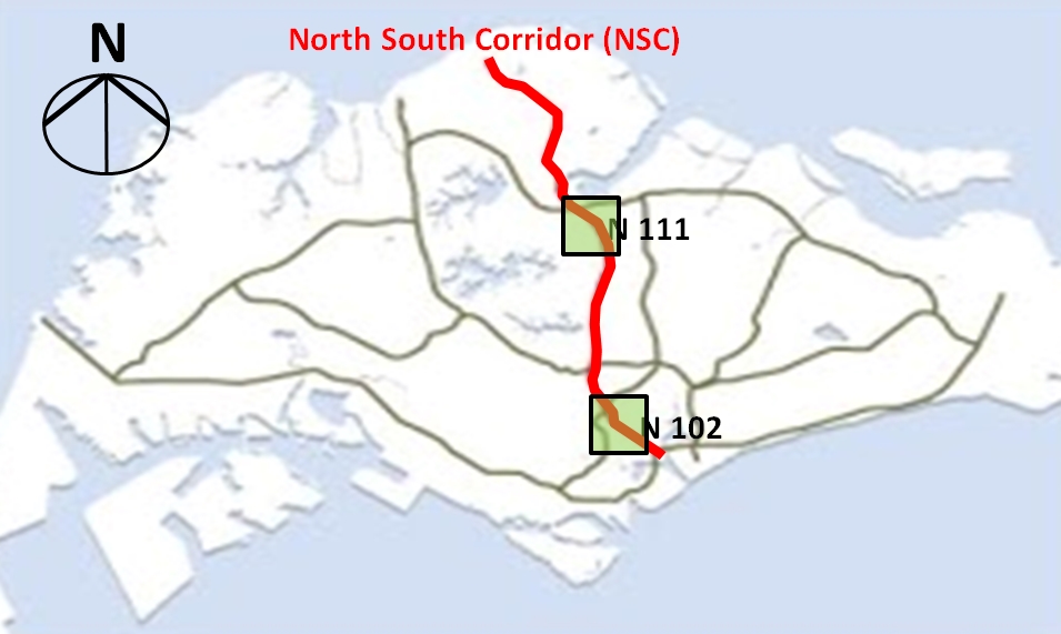 ▲싱가포르 NSC 노선도(사진=쌍용건설)