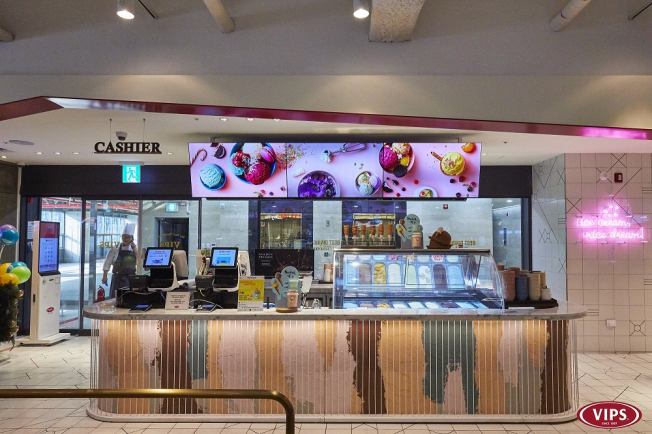 ▲빕스, 대구 죽전점에 위치한 아이스크림 바.(사진제공=CJ푸드빌)