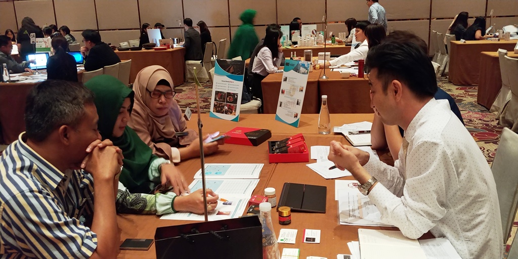 ▲협력사 인도네시아 현지 수출상담회 모습(사진제공=GS홈쇼핑)