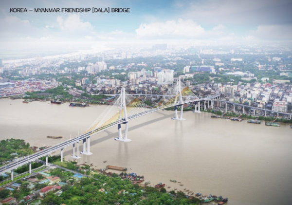 ▲한-미얀마 우정의 다리 프로젝트 조감도(사진=GS건설)