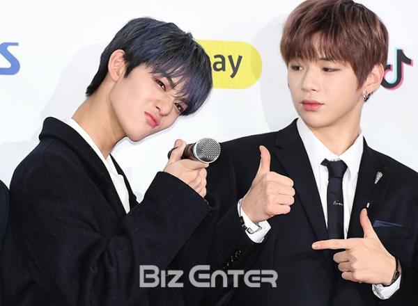 ▲워너원 배진영, 강다니엘(사진=고아라 기자 iknow@)