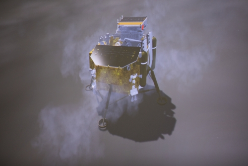 ▲중국 달탐사선 창어4호가 3일(현지시간) 인류 최초로 달 뒷면에 착륙했다. 신화뉴시스
