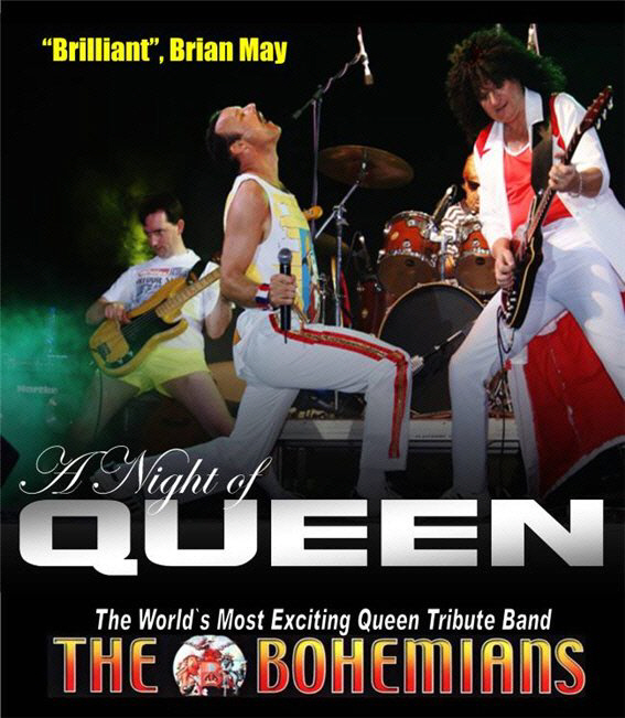 ▲영국의 전설적인 록 밴드 '퀸(Quee)' 헌정밴드인 '더 보헤미안스’(The Bohemians)' 내한 콘서트 공식 포스터.(사진제공=샹그릴라 엔터테인먼트)